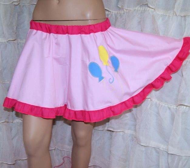 MLP Pinkie Pie Applique Circle Skirt Adult ALL Sizes - MTCoffinz