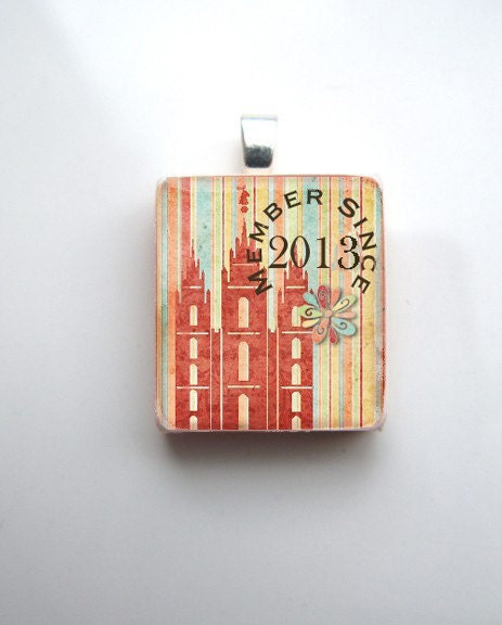 Baptism Scrabble Tile Pendant