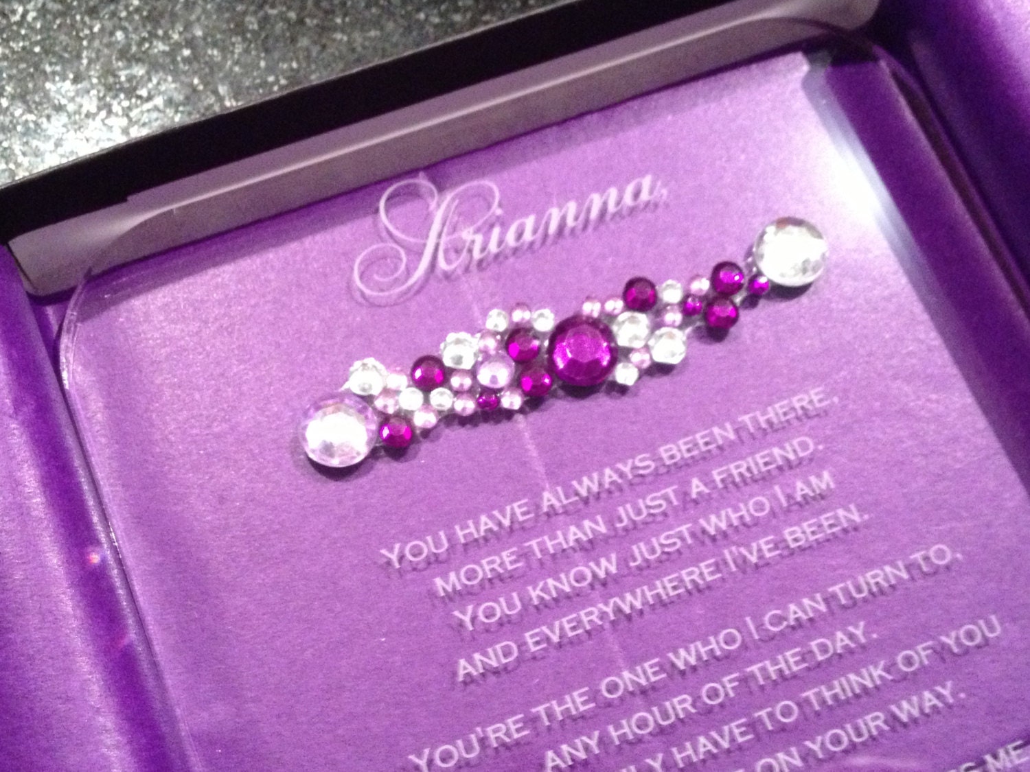 Will You Be My Bridesmaid Invitation, Acrylic, Crystal Cluster, Flower Girl, Bridal Party Invites, Couture, Maid of Honor