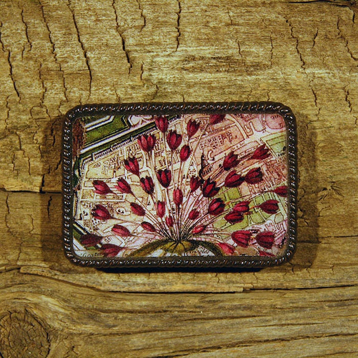 lavanda verde fine art belt buckle