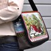 Cottage house messenger bag,