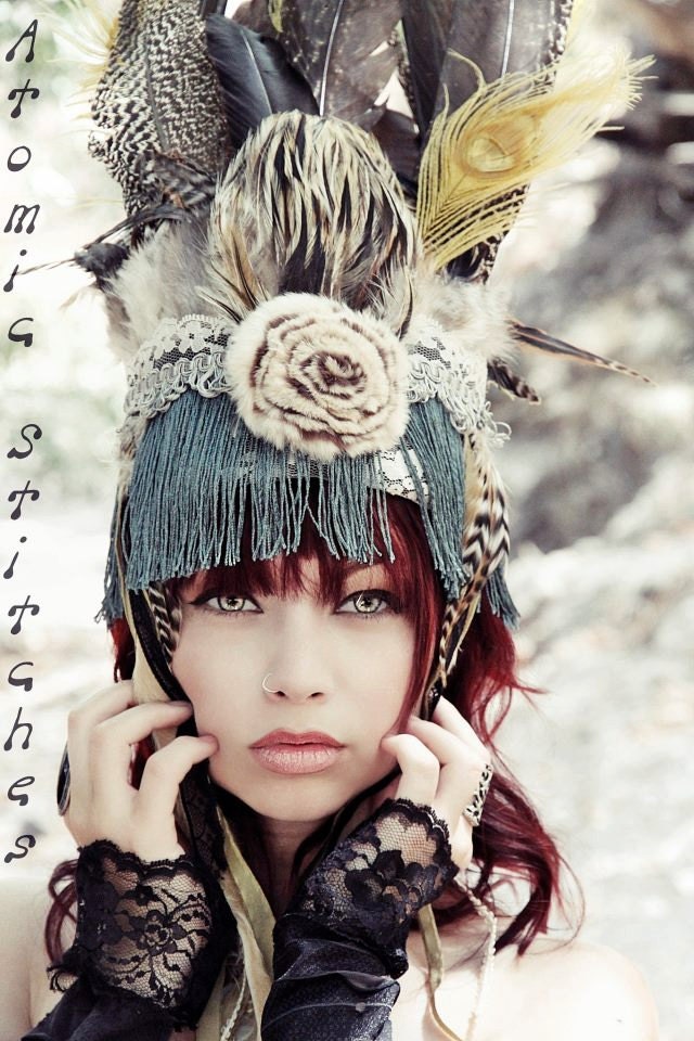 Little Wing Feather Headdress Headpiece