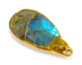 Gold Edged Labradorite Pendant