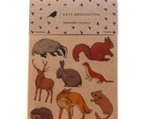 woodland animal tattoo stickers