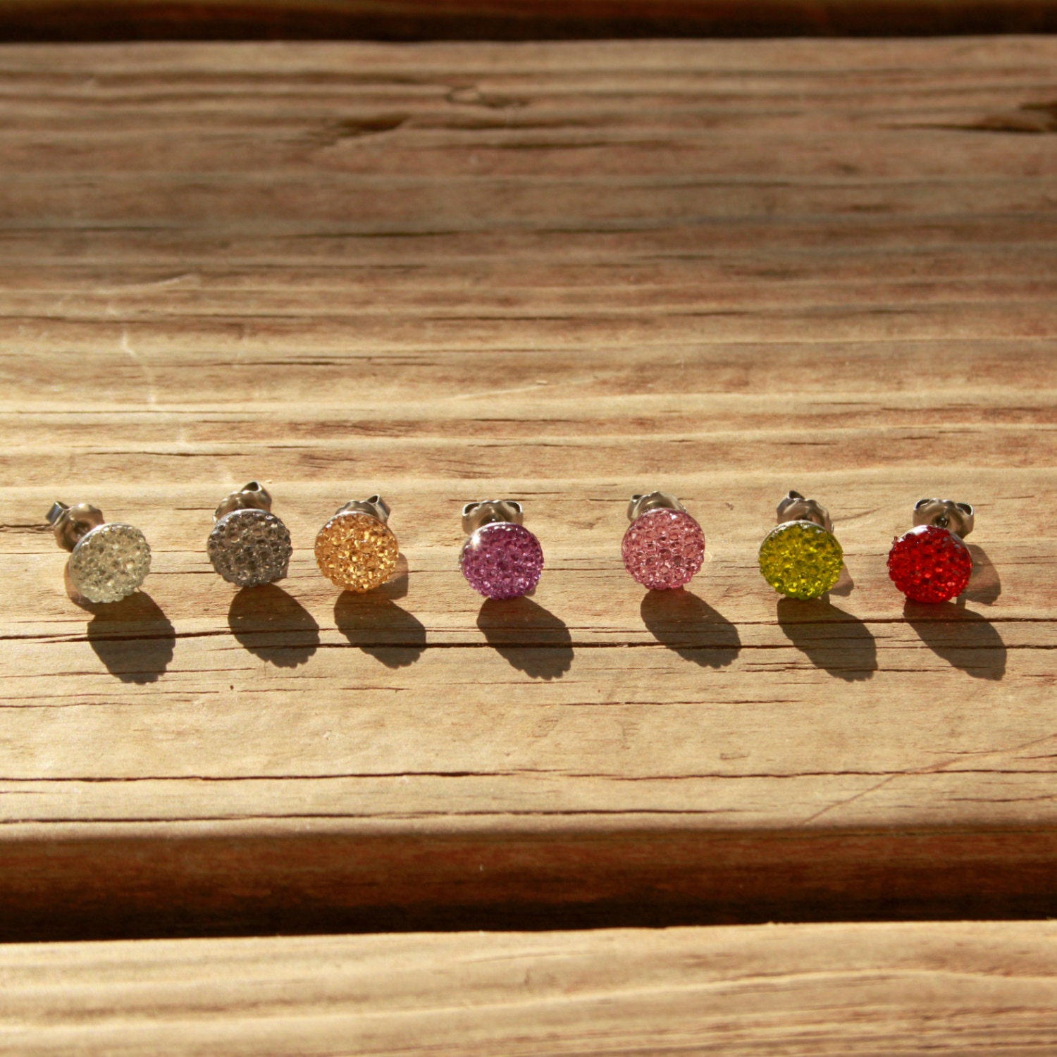 Sparkly Stud Earrings.