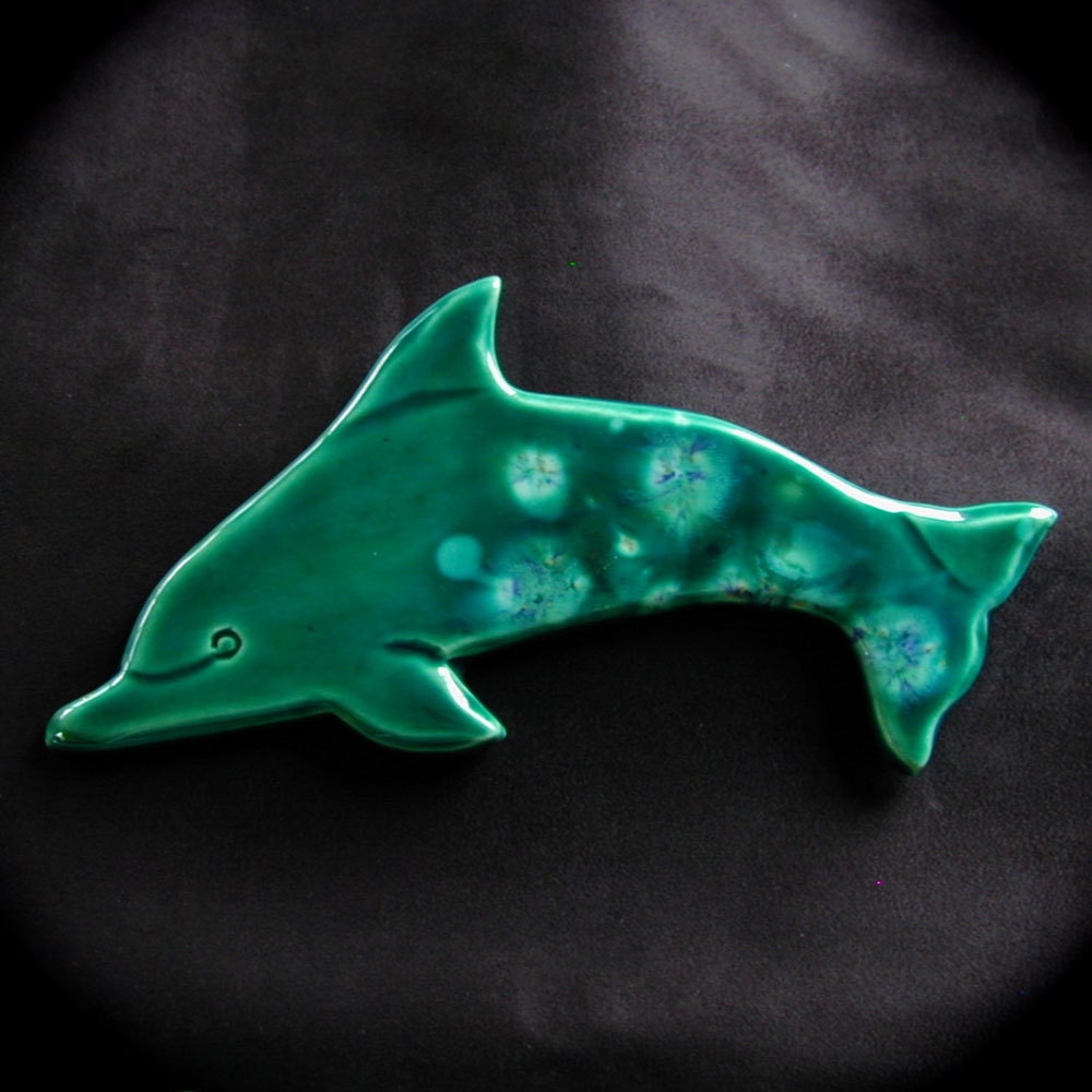 Ceramic Dolphin wall tile