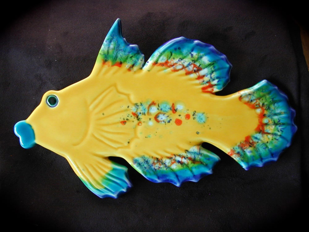 Mandarin Fish wall tile