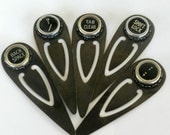Typewriter Key Book Mark, Money Clip, Vintage Retro Recycle, Fathers Day - Graduation Gift
