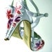 Wedding Shoes silver metallic platform orchids swarovski crystals