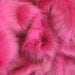 Turkish Delight - long choc mixed pink 35mm pile synthetic faux fur fabric -1/4m piece ""