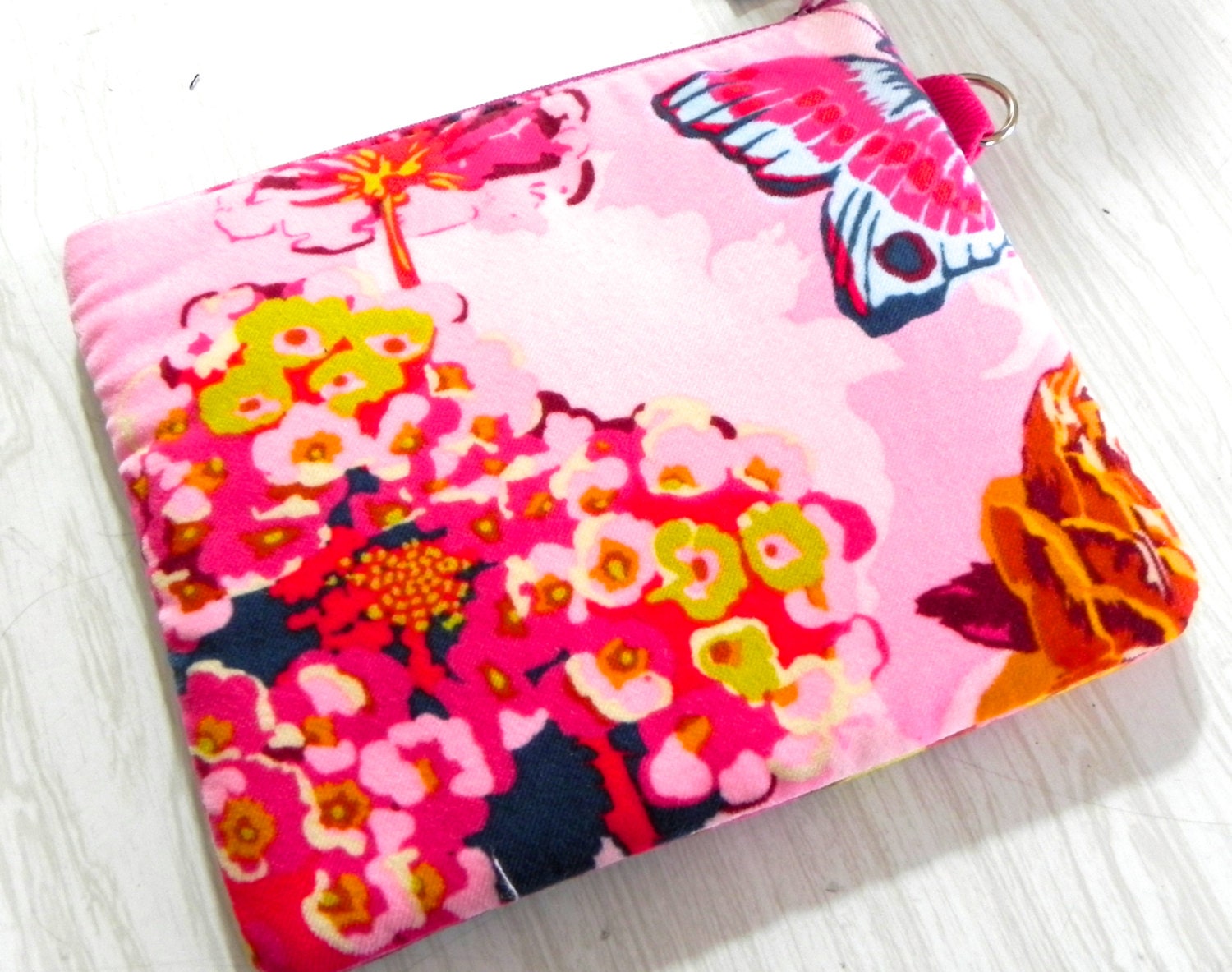 Sale Velveteen floral large Purse
