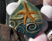 Surfs Up Stoneware Starfish Pendant