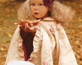 On Sale 2.50 Off Whimsy Couture Sewing Pattern Tutorial PDF ebook -- Vintage Cape -- w.collar options for hood and ruffle 18m - 10 girls In