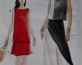 Easy  Misses or Petite Top and Skirt Vogue 9491 Pattern,  size 12 14 16, Uncut