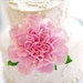Made to Order Frilly Peony Clay Cake Flower with Leaves