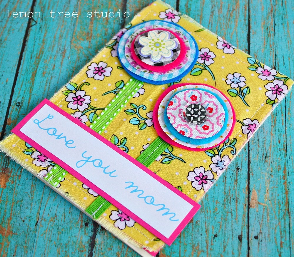 Love you, Mom -- Happy Mother's Day Stitched Greeting Card