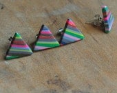 Triangle post earrings