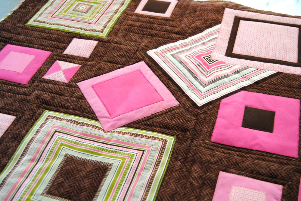 Bubblegum Squaredance Art Quilt