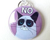 Grumpy cat - 2.25" Bottle Opener Keychain