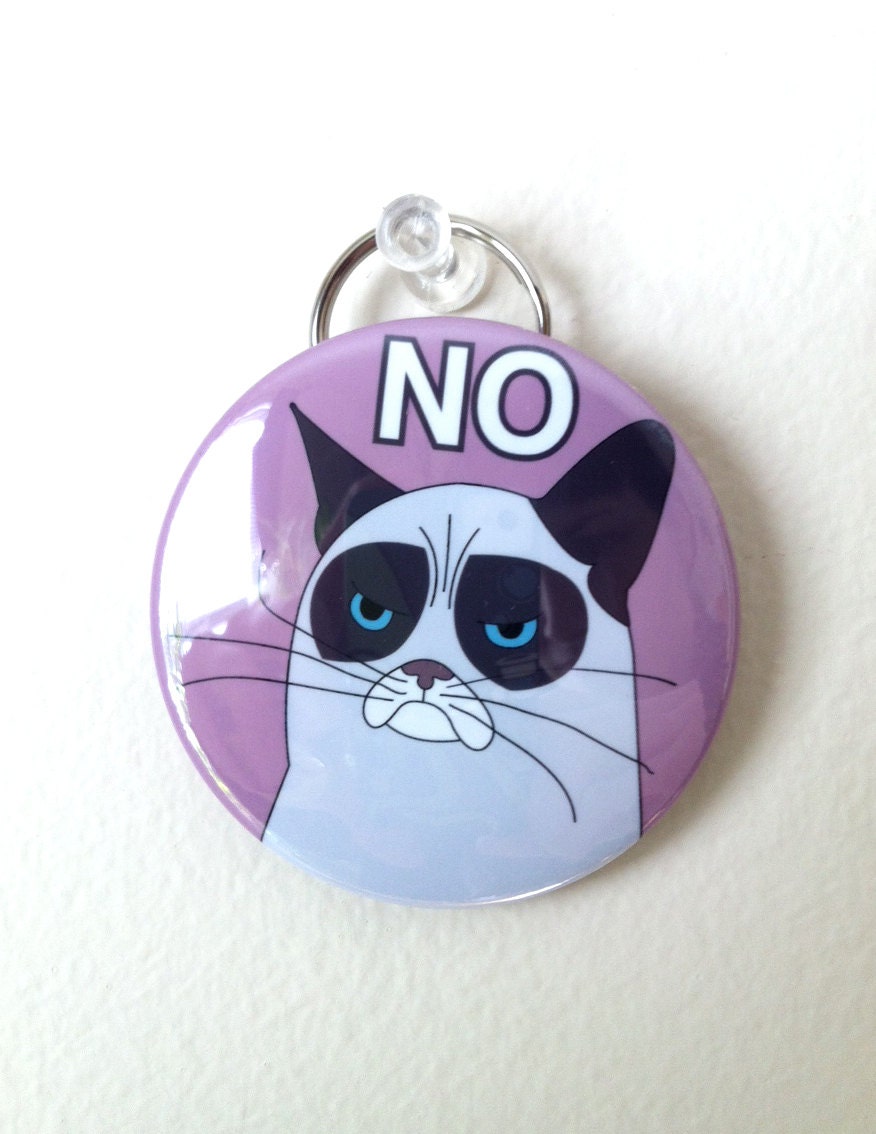 Grumpy cat - 2.25" Bottle Opener Keychain