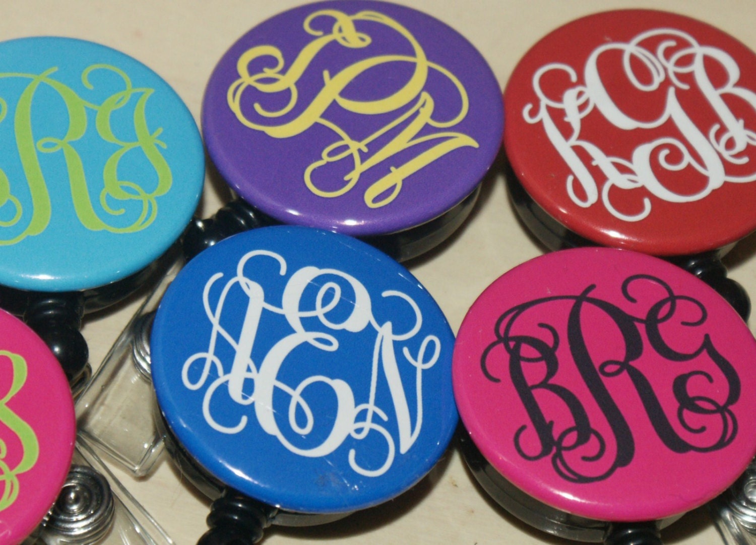 ID reel with MYLAR covering......Add a Monogram, SOLIDs