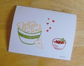 Chips Love Salsa Single Notecard