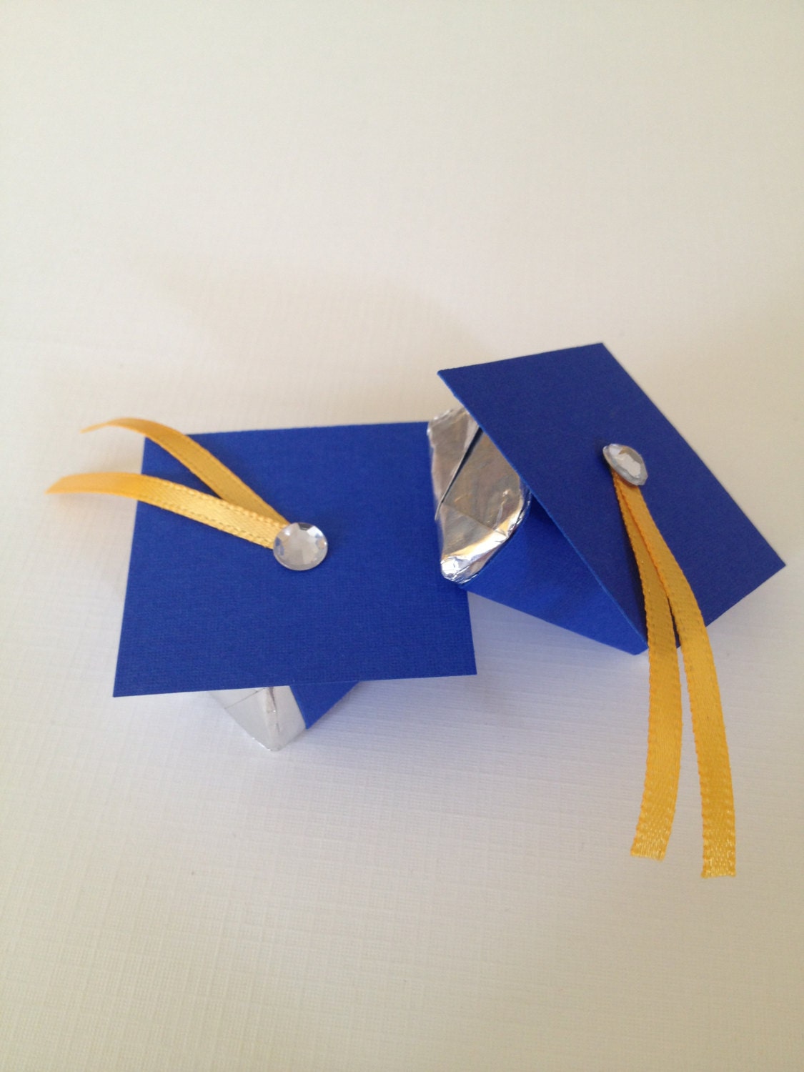 Instructions for 24 Graduation Hat Chocolate Nugget Party Favors