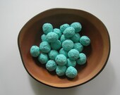 Robin's egg blue Seed Bombs - Plantable paper balls made of handmade paper and wildflower seeds - Tiffany blue wedding favor