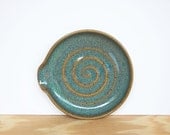 Sea Mist Stoneware Ceramic Spoon Rest