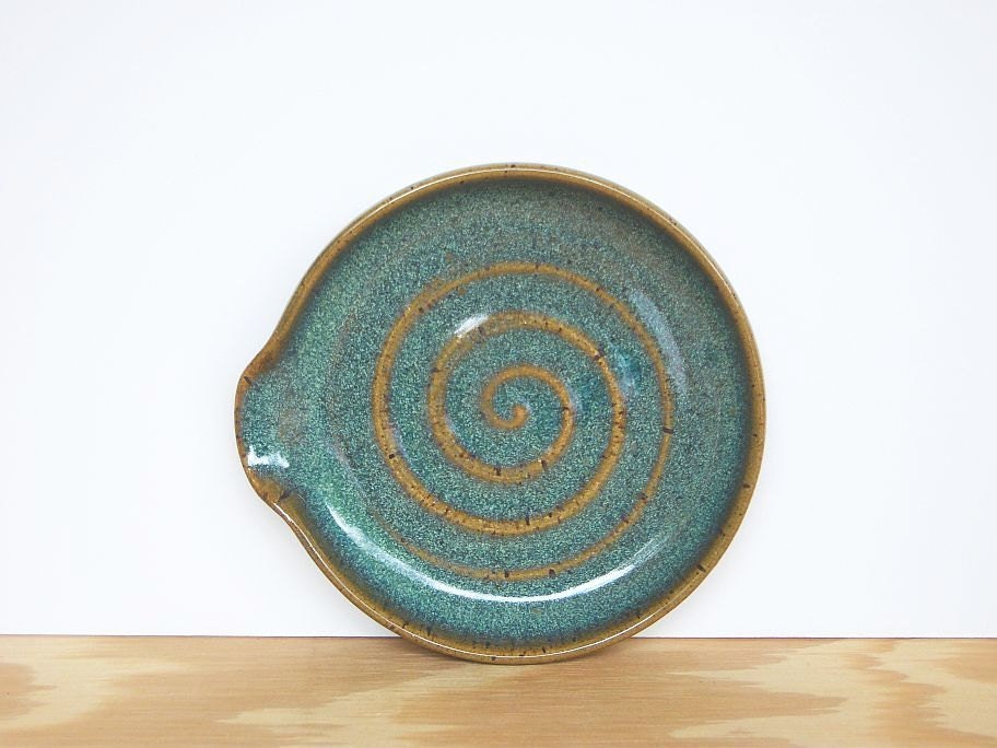 Sea Mist Stoneware Ceramic Spoon Rest