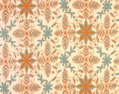 Bridesmaid Clutch/SALE and FREE SHIPPING/Fold Over Envelope Clutch/Premier Prints - Nala in Dossett Mandarin(Orange,Grey,Turquoise &Natural)