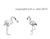 Flamingos 8x10 Print