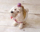 Poodle: OOAK Christmas Ornament or every day decor