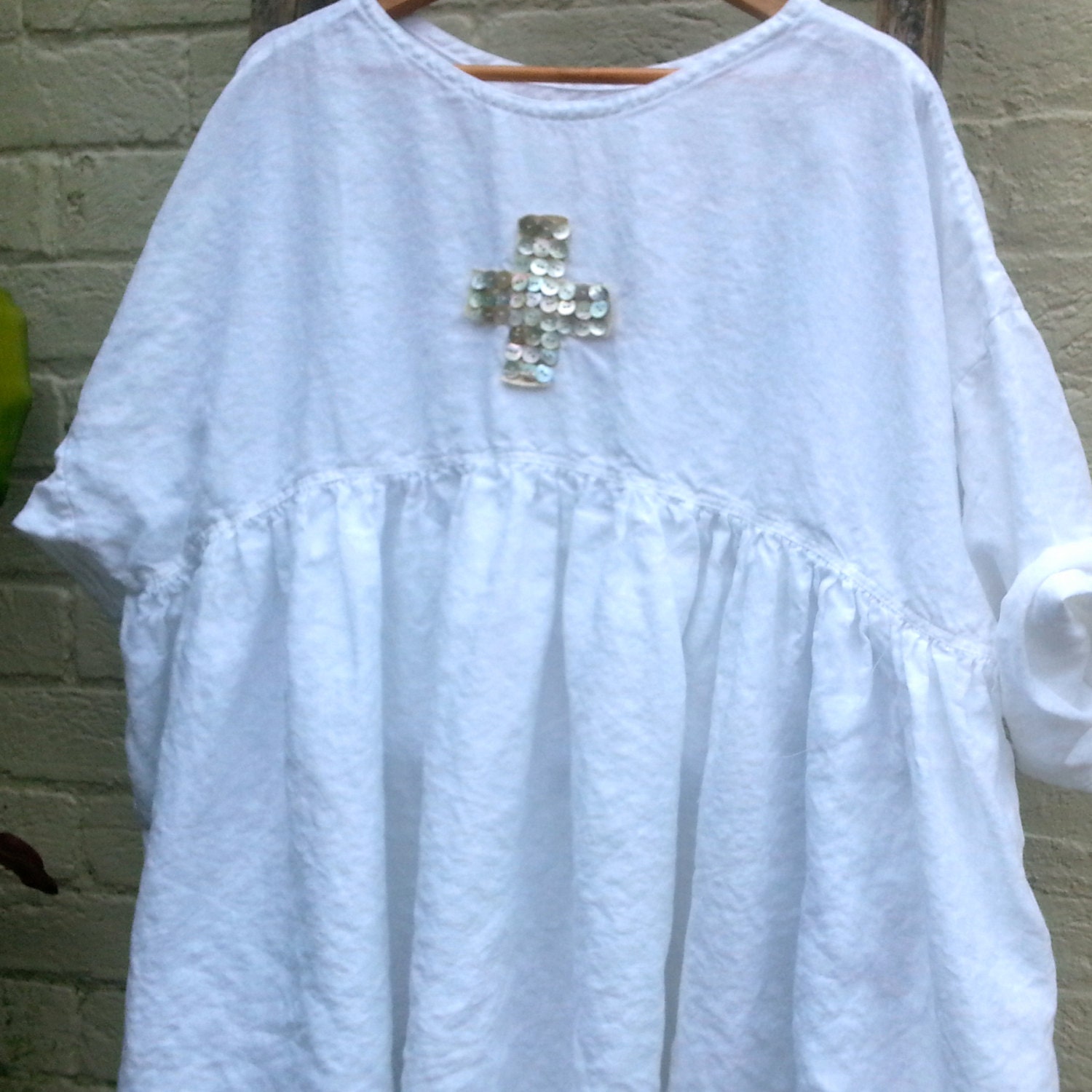 Linen Oversized Baby Doll Dress