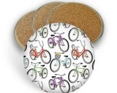 BICYCLE COASTERS - Set of 4 Bicycle Coasters