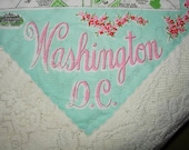 Vintage Washington, D. C.   Hanky - Handkerchief Hankie