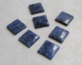 Square Sodalite Cabochon- 12mm Square Buff Top Cabochon
