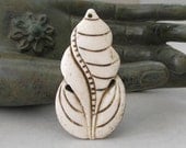 Tibetan Bone Conch Pendant- Auspicious Shape Conch Pendant