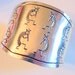 Wide Southwestern Sterling Cuff Bracelet - Signed Navajo - Over 2.25 INCHES TALL 6- 6.25 Wrist - Handmade Kokopelli Engraved Piper Bangle