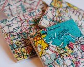 Boston Map Coasters - set of 4