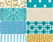 Wedding Cloth Napkins made from Vintage Fabrics, Shabby Chic, Cottage Chic