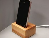 Wood Iphone Dock Station in Western Red Cedar