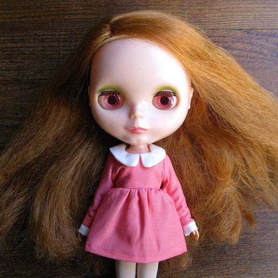 MADE TO ORDER moonrise kingdom dress for blythe in pink