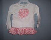 Flowered Long Sleeve top with Bubble skirt 9mo