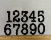 1.75" Advent Calendar COMPLETE SET 1 to 25 Felt numbers Typewriter font - your choice  of color