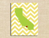 Custom States Printable Poster - 50 States available. Digital File