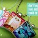 Jane Austen (Novel quote) : on a pendant charm made from a Scrabble Game Tile piece. Necklace chain sold separately