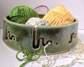 Jumbo 10" Yarn Bowl in Green