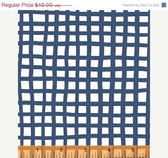 ON SALE Glimma---Olavi in Blueberry---1 yard--Lotta Jansdotter for Windham Fabrics