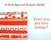 a fresh-squeezed exclusive half yard bundle (don't you just love orange)--misc. designers--8 pieces--4 yards total